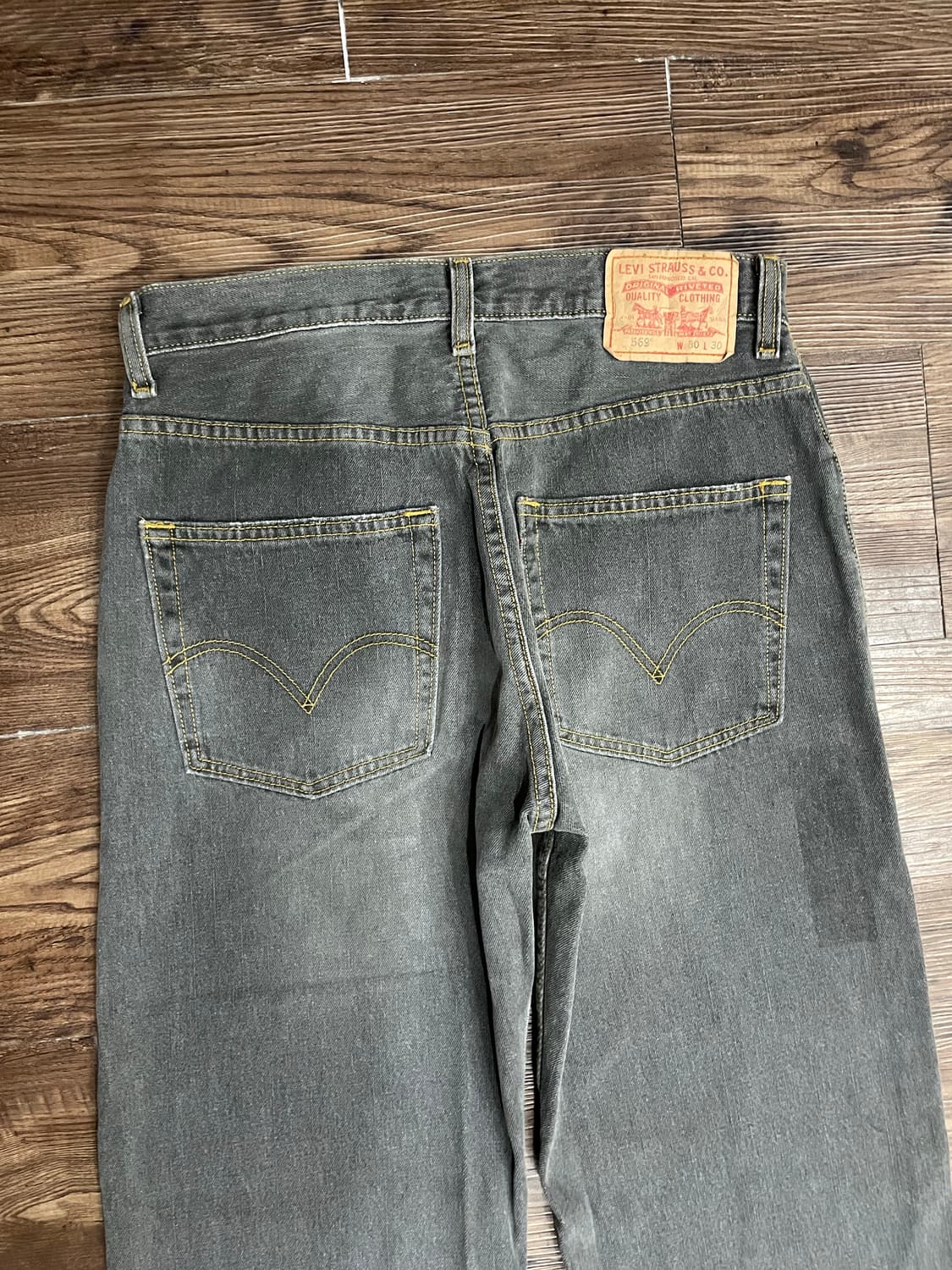 00s 리바이스 569 흑청 데님 팬츠  상품이미지9