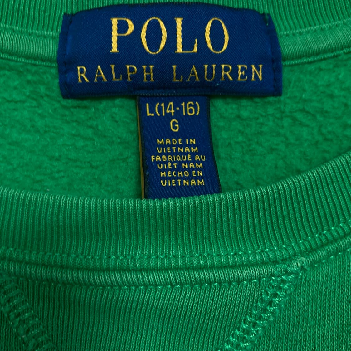 폴로 랄프로렌 스몰 포니 로고 그린 미니멀 맨투맨 상품이미지3