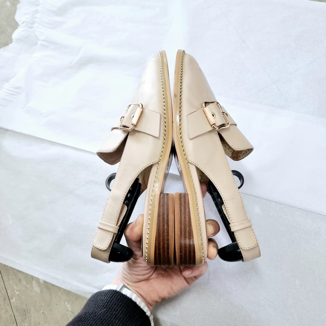 아떼 바네사브루노 가죽 샌들 레더 슈즈 신발 (230/36) 상태양호 상품이미지4