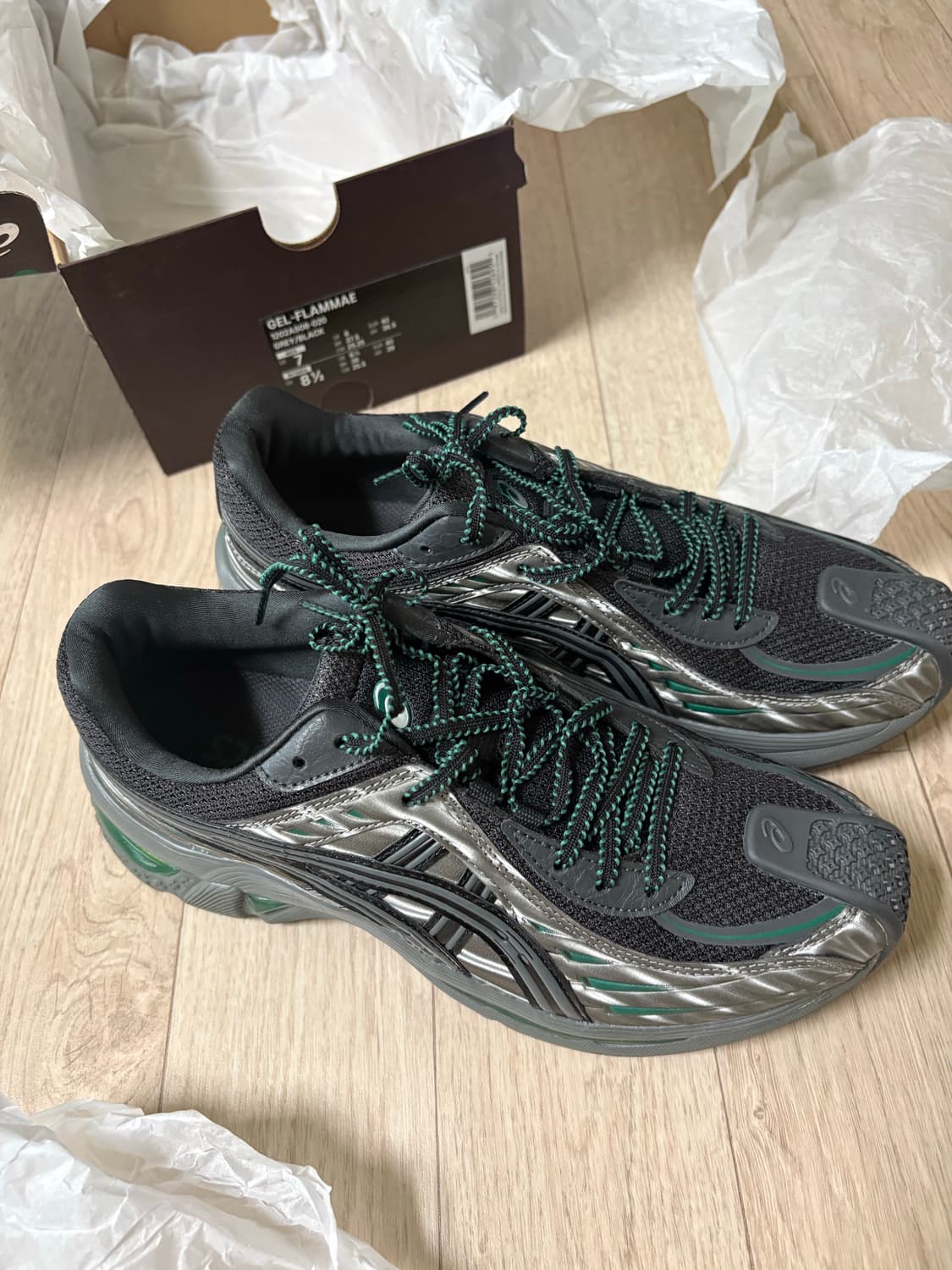 255)아식스 키코 코스타디노브 젤 플라메 그레이 블랙 상품이미지1