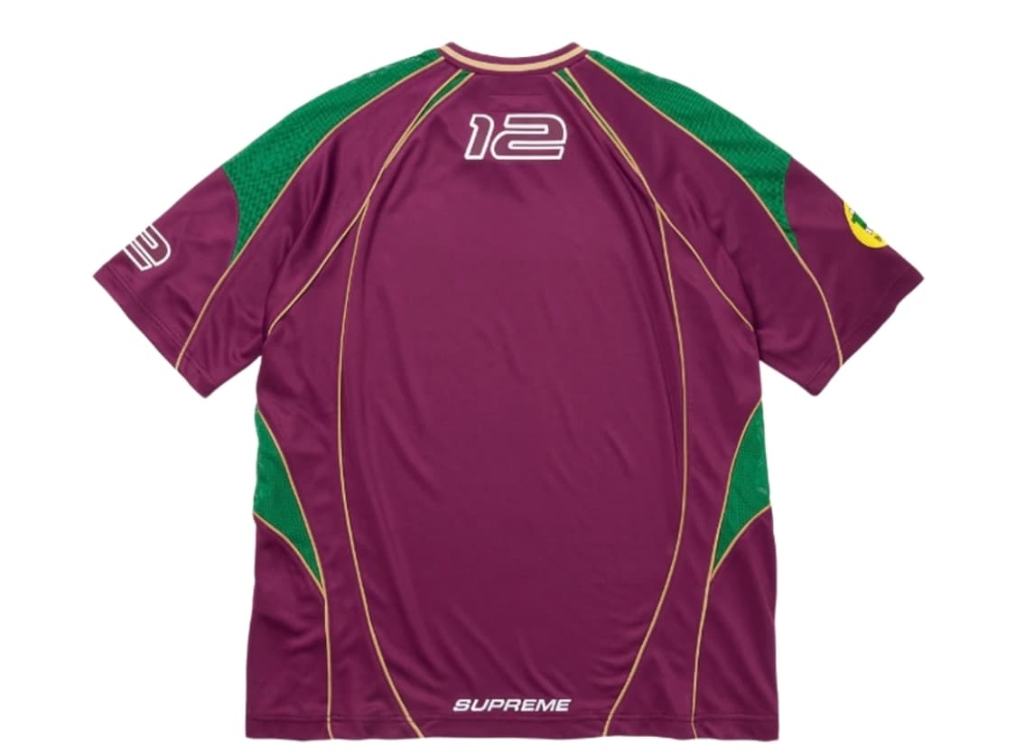 슈프림 파이핑 사커 저지 라즈베리 - 25FW 상품이미지2