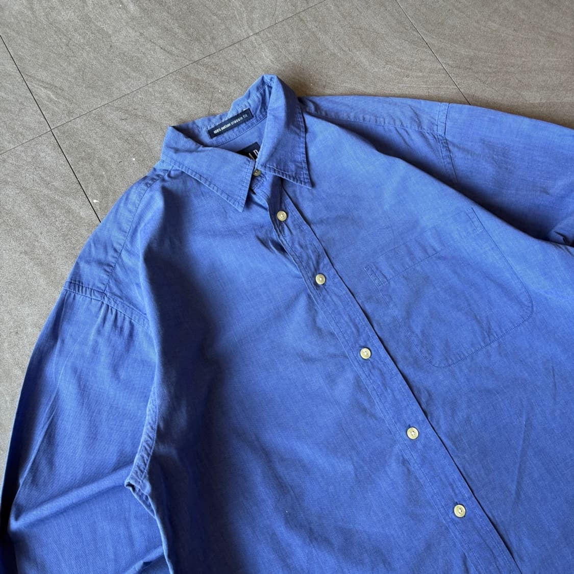 90년대 갭 딥 블루 긴팔 셔츠 상품이미지2