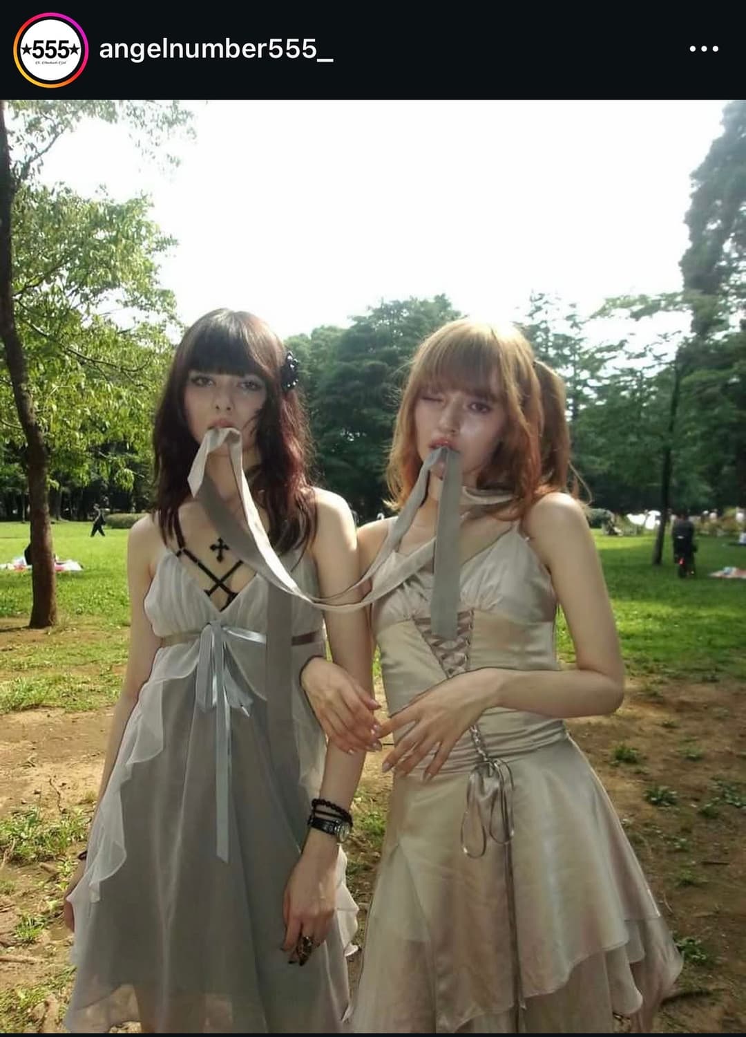 Angelnumber 555 : Satin laceup dress 상품이미지7