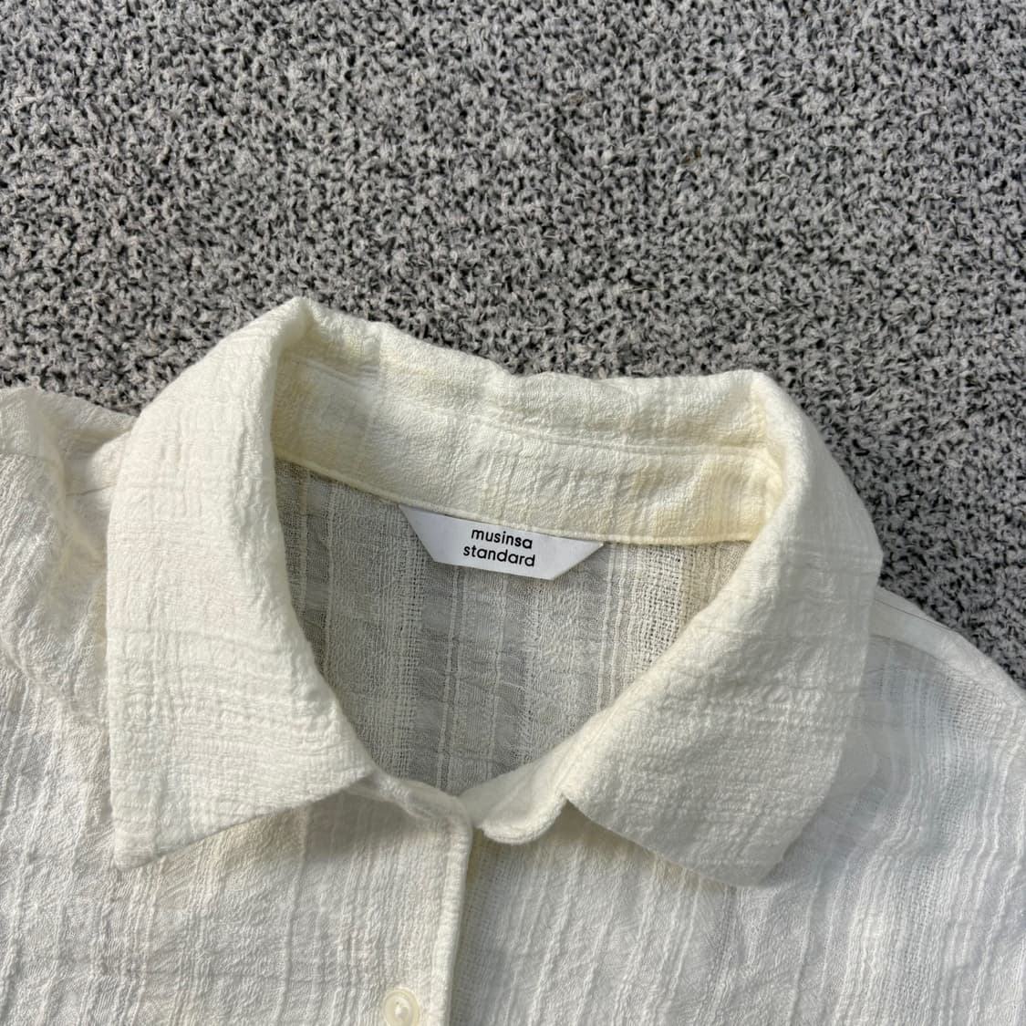 XS 신형 무신사스탠다드 코튼 셔츠 0420J 상품이미지2