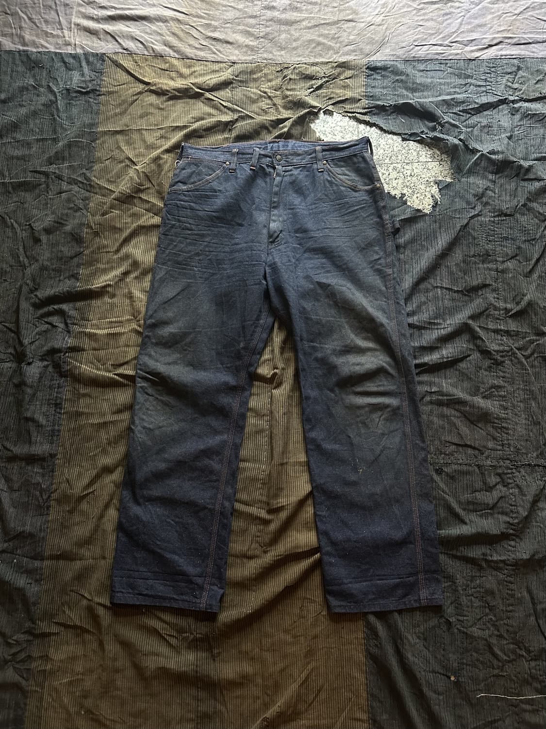 50s Vintage Denim Carpenter Work Pants 상품이미지1