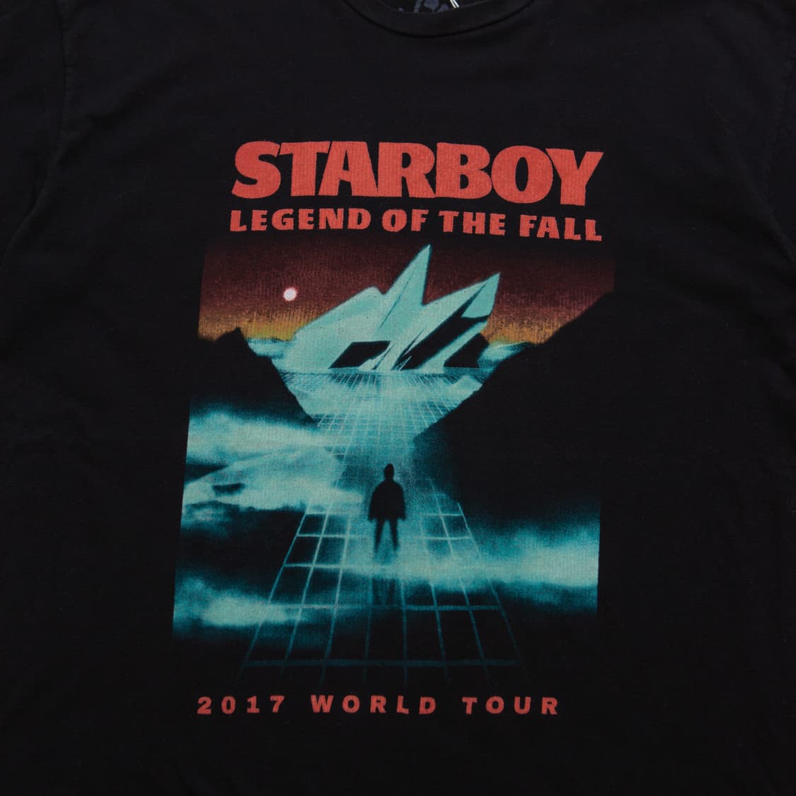 2017 더 위켄드 Starboy 월드 투어 머천 티셔츠 상품이미지2
