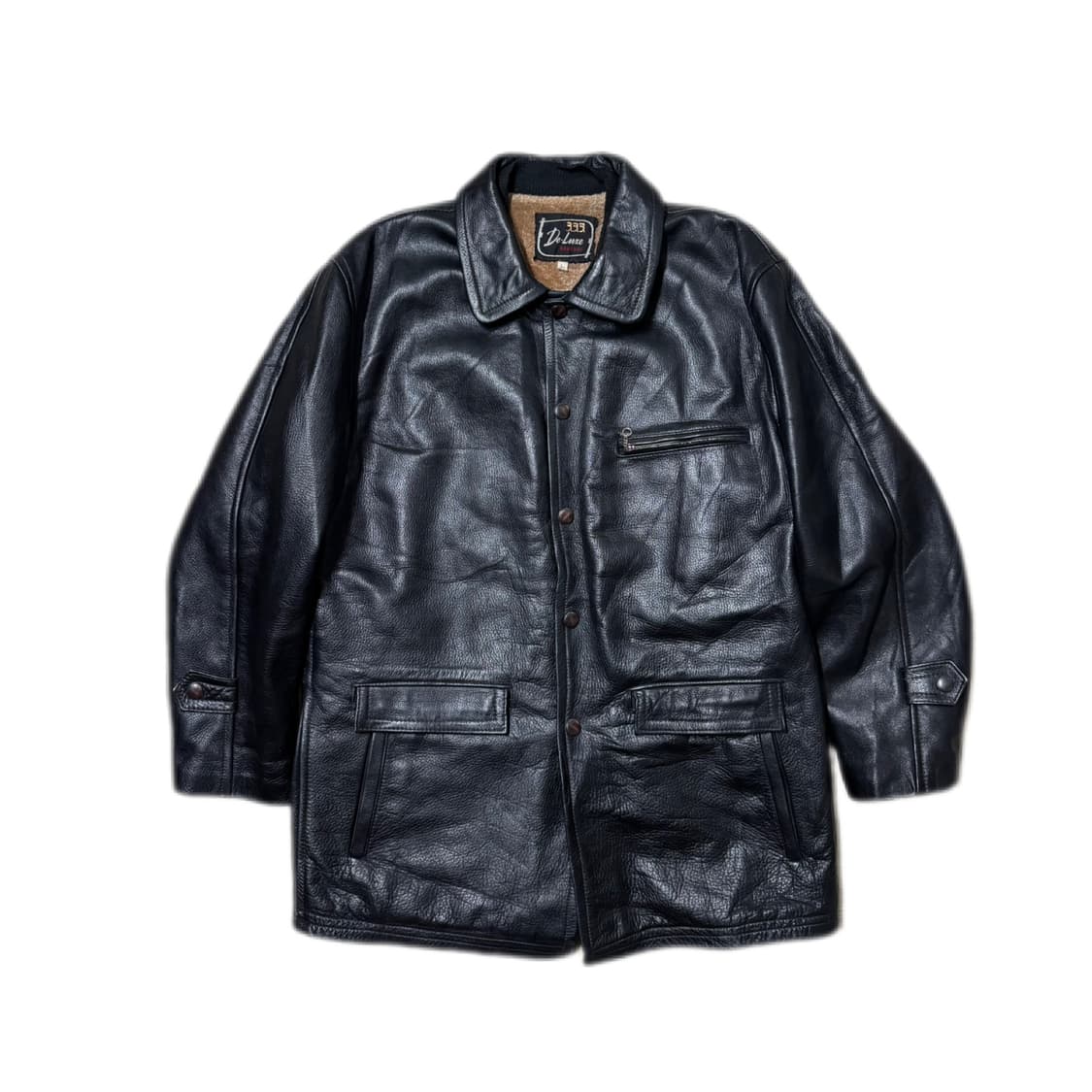 Vintage Leather Car Coat 빈티지 레더 카코트 상품이미지1
