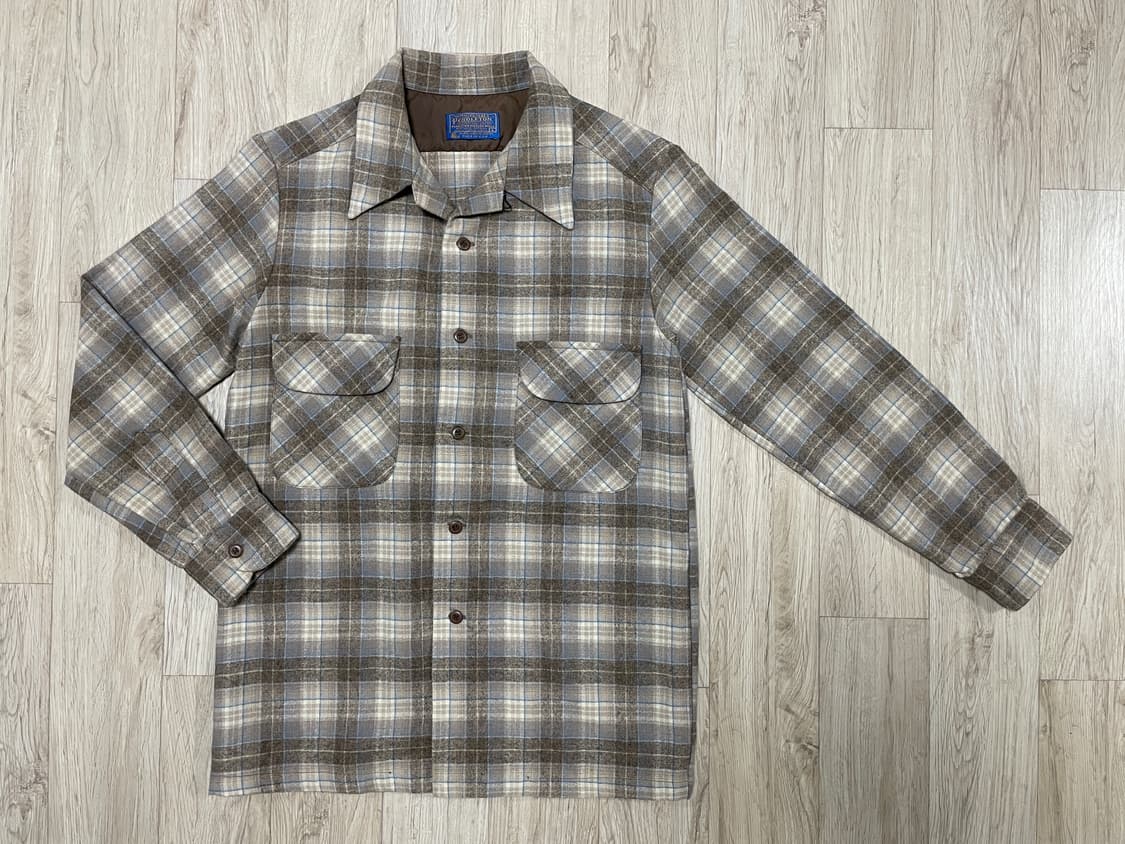 95) 70's 펜들턴 체크 울 보드셔츠(미국제)RRL&LVC&폴로 상품이미지1