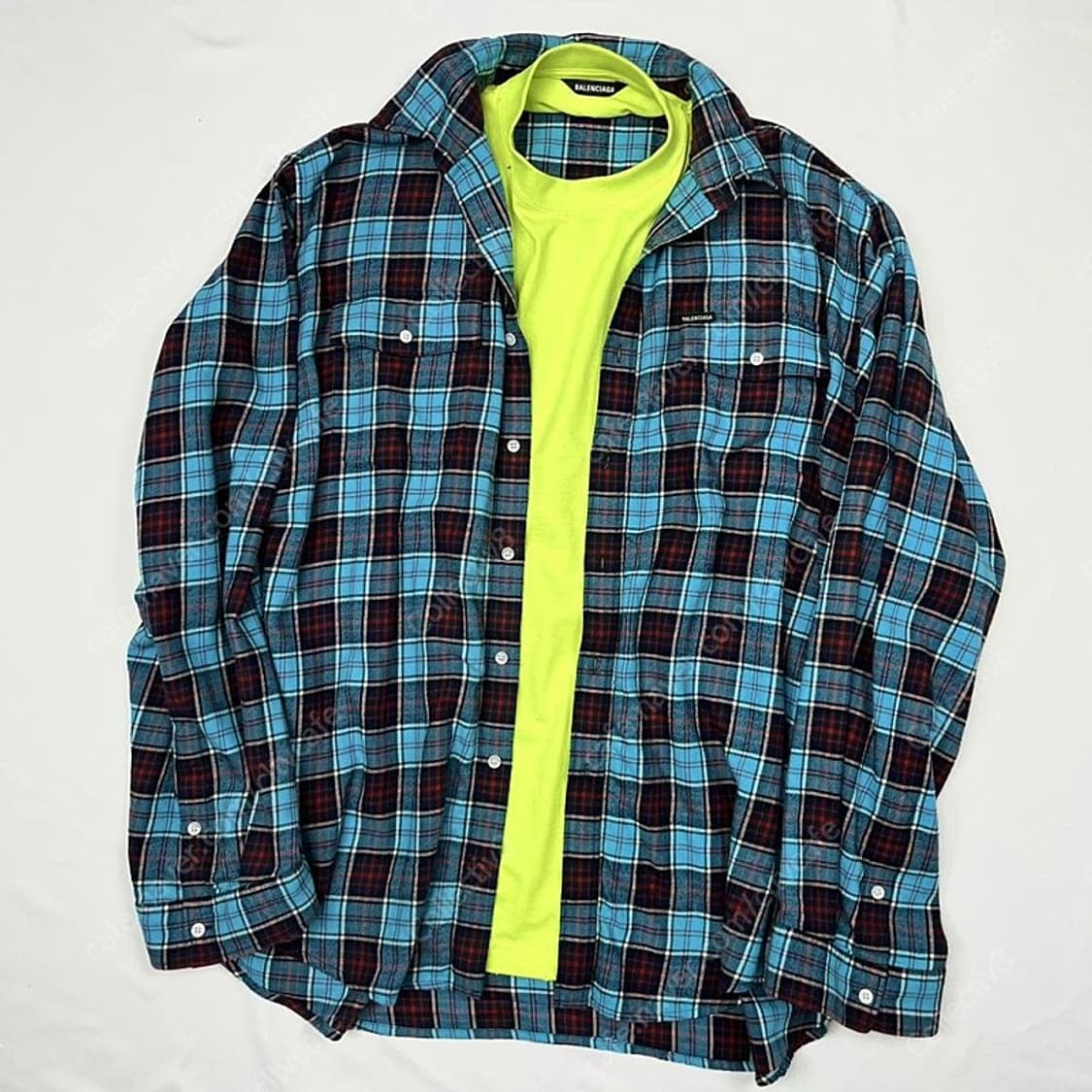 [3] 발렌시아가 트롱프뢰유 셔츠 블루 상품이미지1