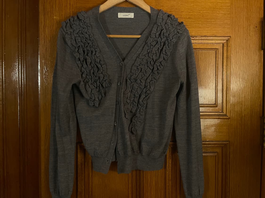 LCDC ASYMMETRIC FRILL CARDIGAN 상품이미지3
