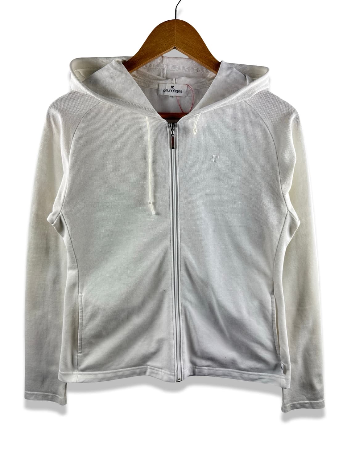 꾸레쥬 화이트 후드집업2612 상품이미지1