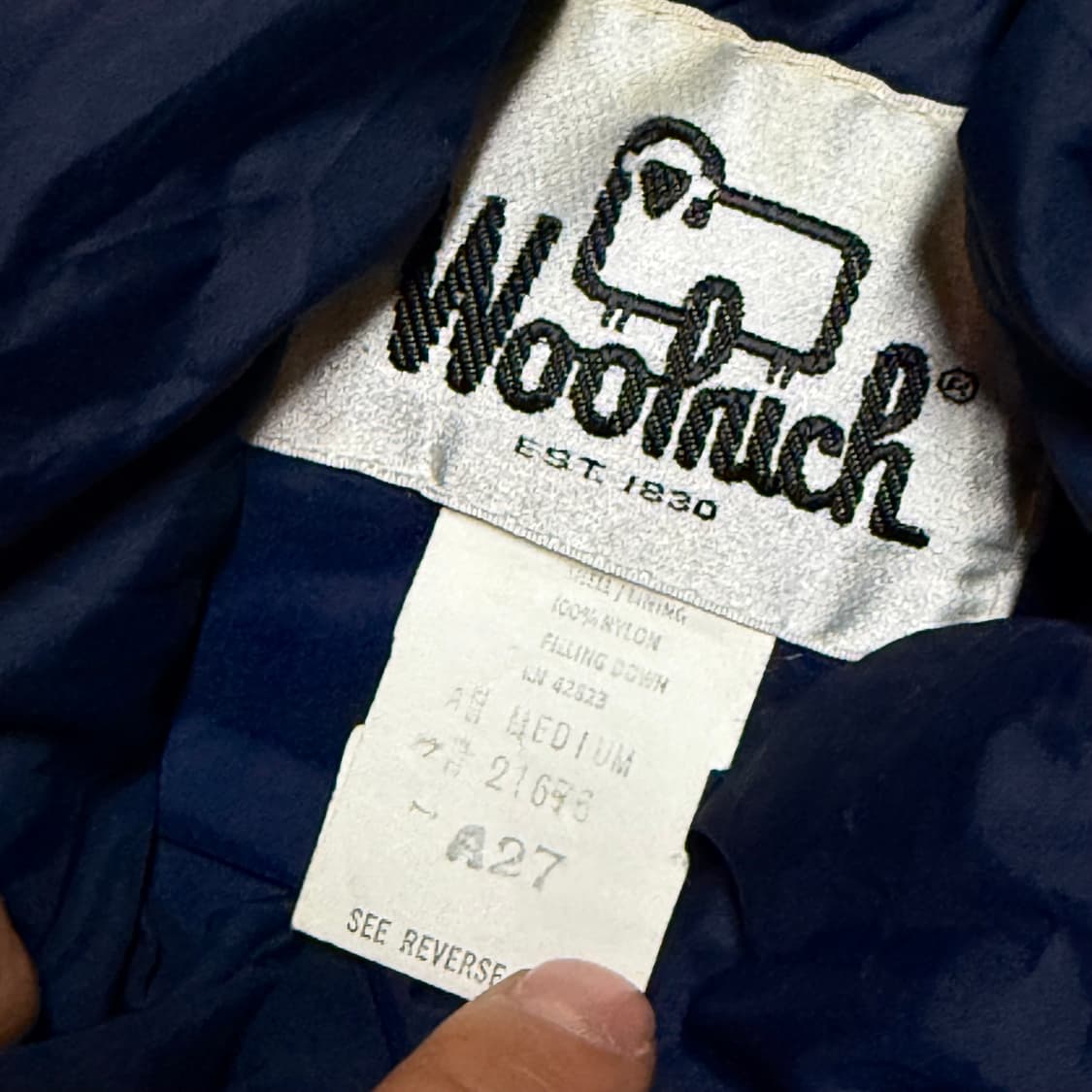 80‘s 울리치 패디드 다운 베스트 M 상품이미지5