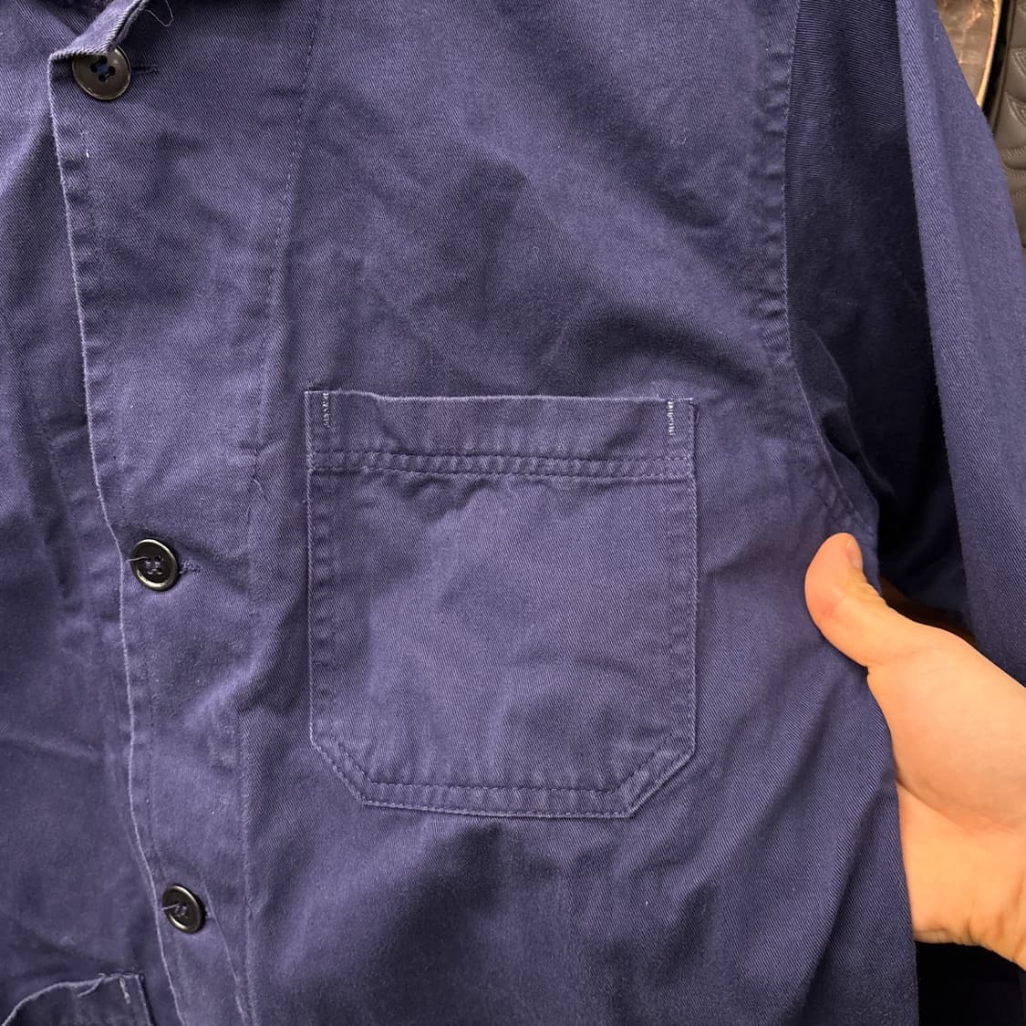 90s 숏카라 프렌치워크자켓 / 초어자켓 이태리생산 N975 상품이미지6