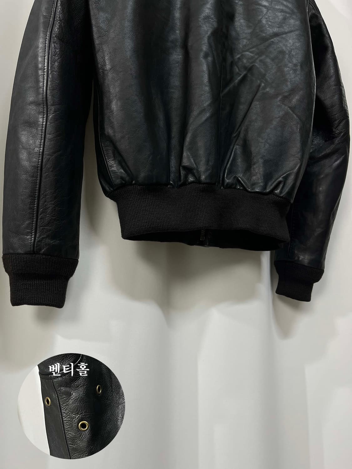 폴로 랄프로렌 카우하이드 A-2 플라이트 레더 봄버자켓 상품이미지8