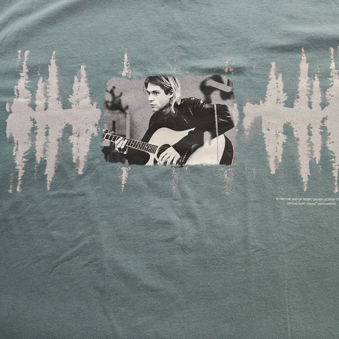 [L] 90s 너바나 커트 코베인 PORTRAIT 빈티지 밴드티 상품이미지2