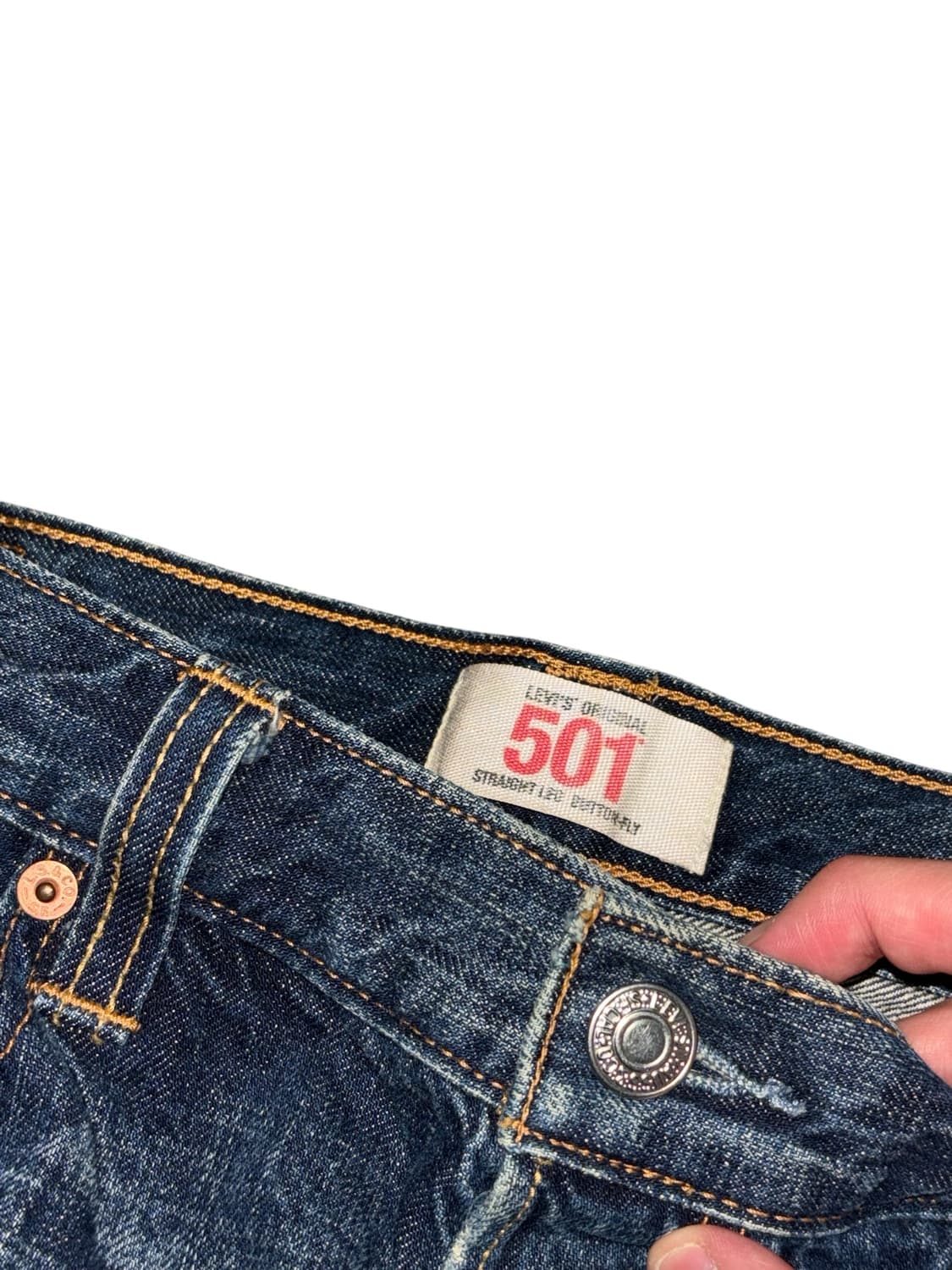 리바이스 501 워싱 데님  상품이미지7