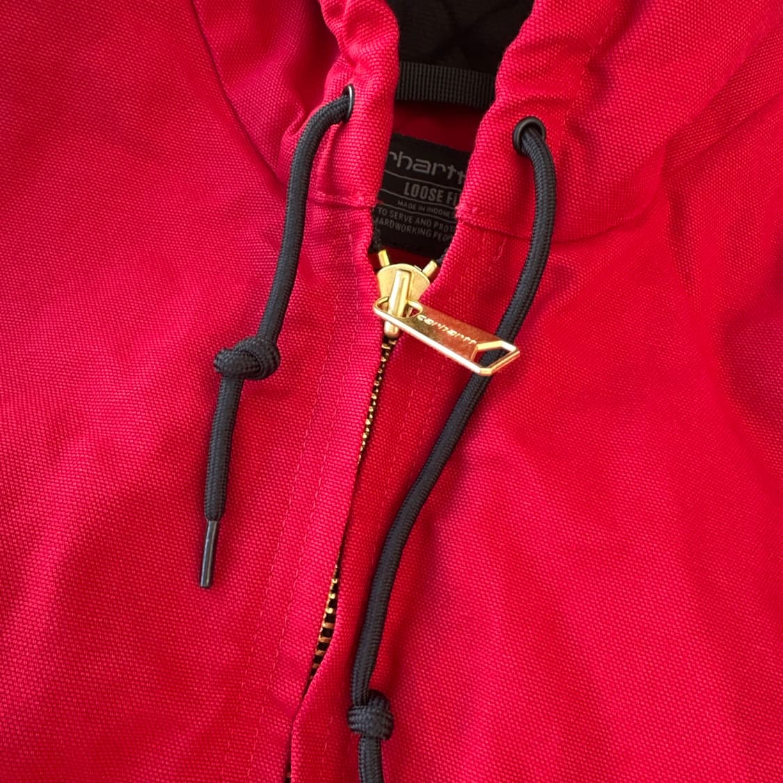 칼하트 퀼팅 안감 액티브 자켓 레드 M 루즈핏 OJ0140  상품이미지5