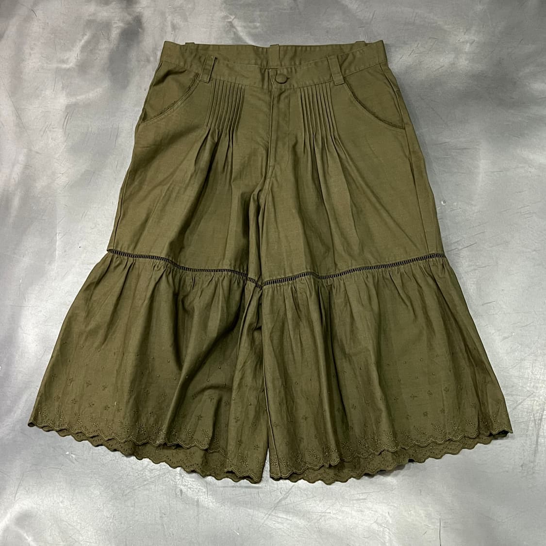  빈티지 자수 펀칭 스커트 팬츠 y15845 상품이미지1