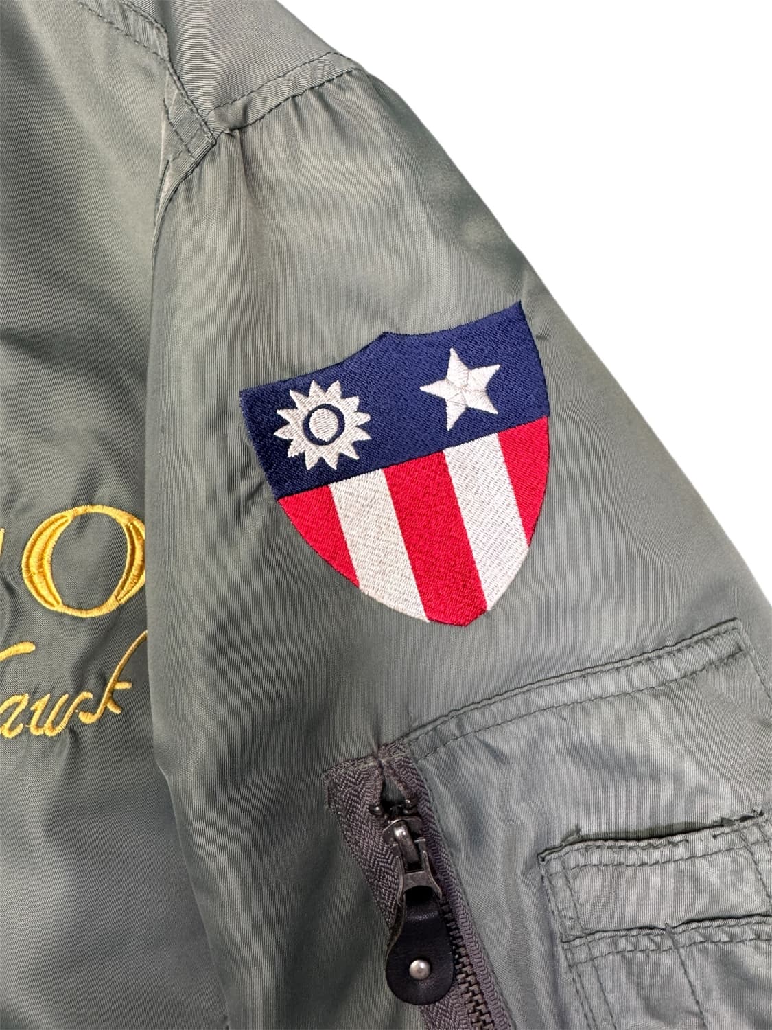 빈티지 아스페시 아비렉스 플라잉 타이거 마원 올리브 L 상품이미지5