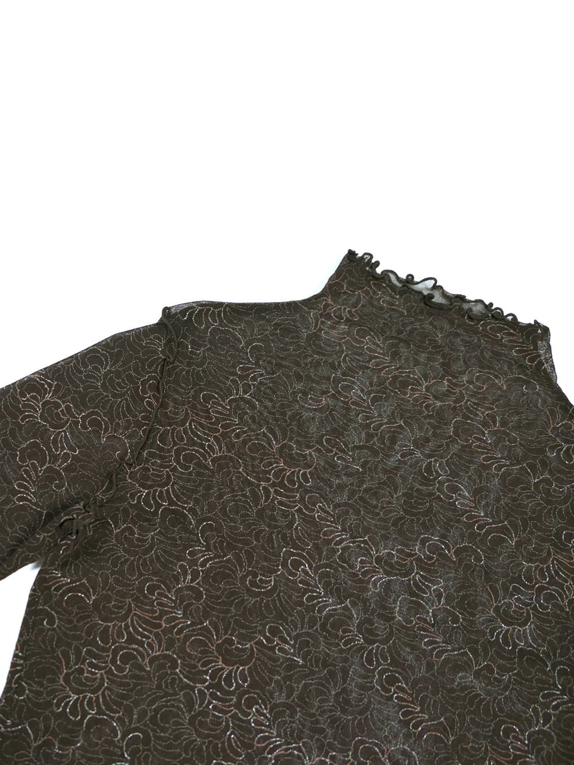 Hiroko Koshino sheer high neck top 상품이미지5