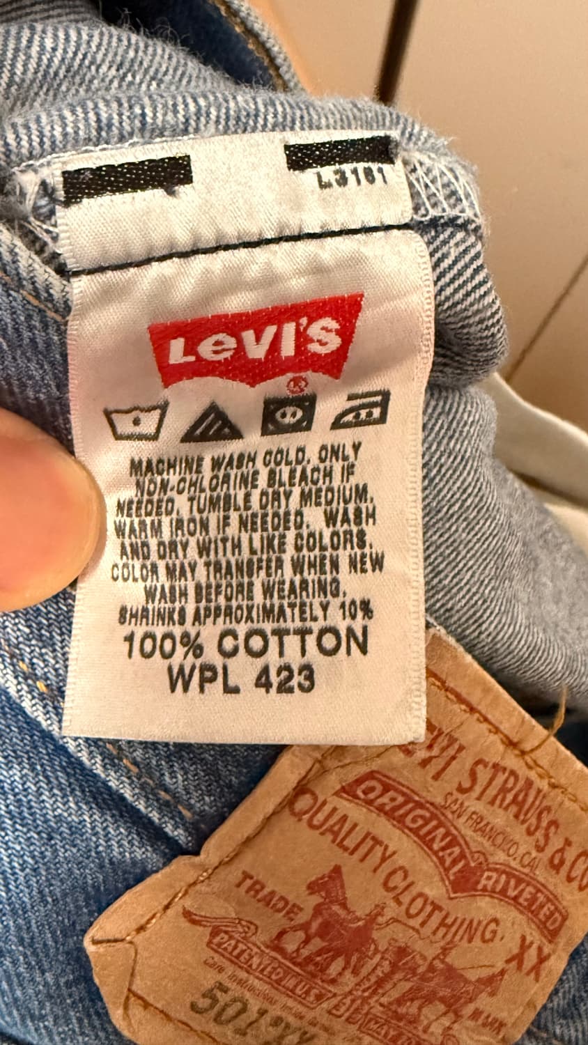 리바이스 501xx 00's 연청 데님팬츠 상품이미지8