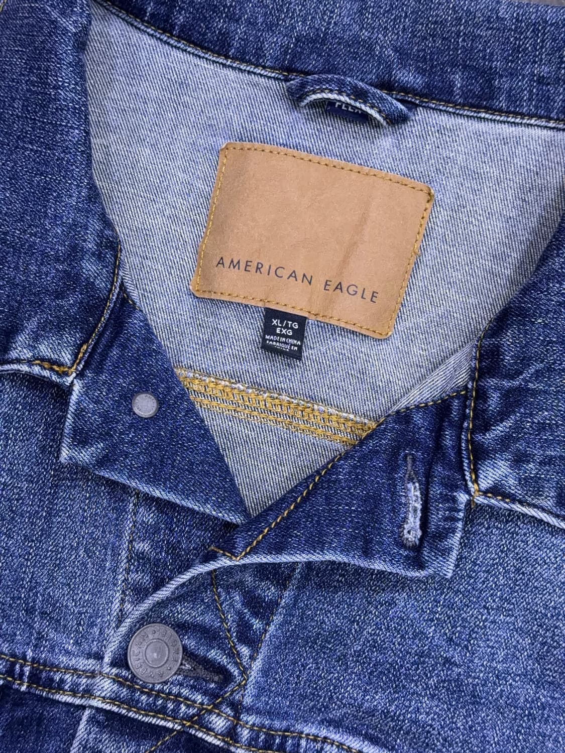 아메리칸이글 빈티지 워싱 데님 트러커 자켓 청자켓 XL 상품이미지3