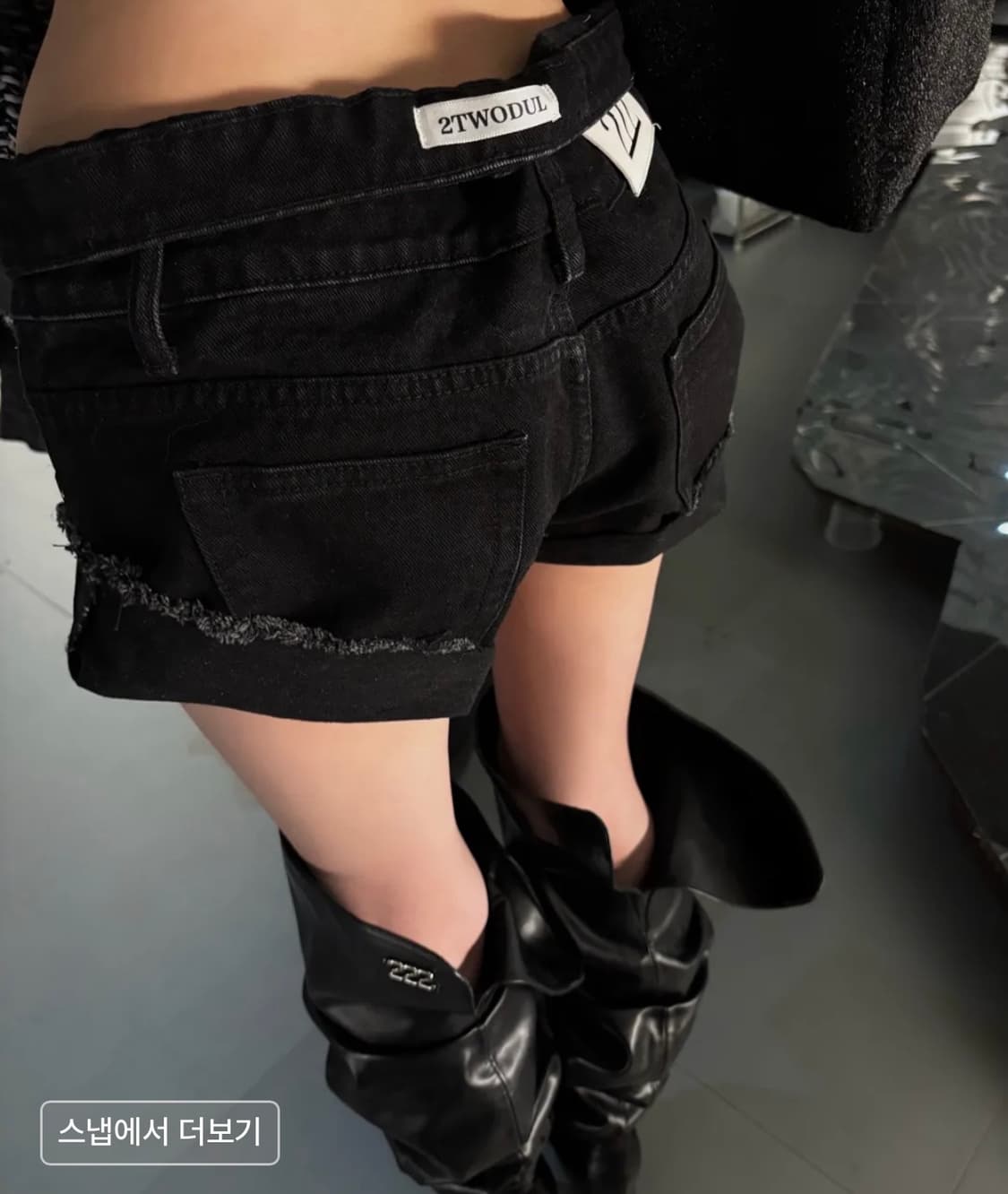 2twodul 이투둘 222 shoes 001 오버니부츠 36  상품이미지4