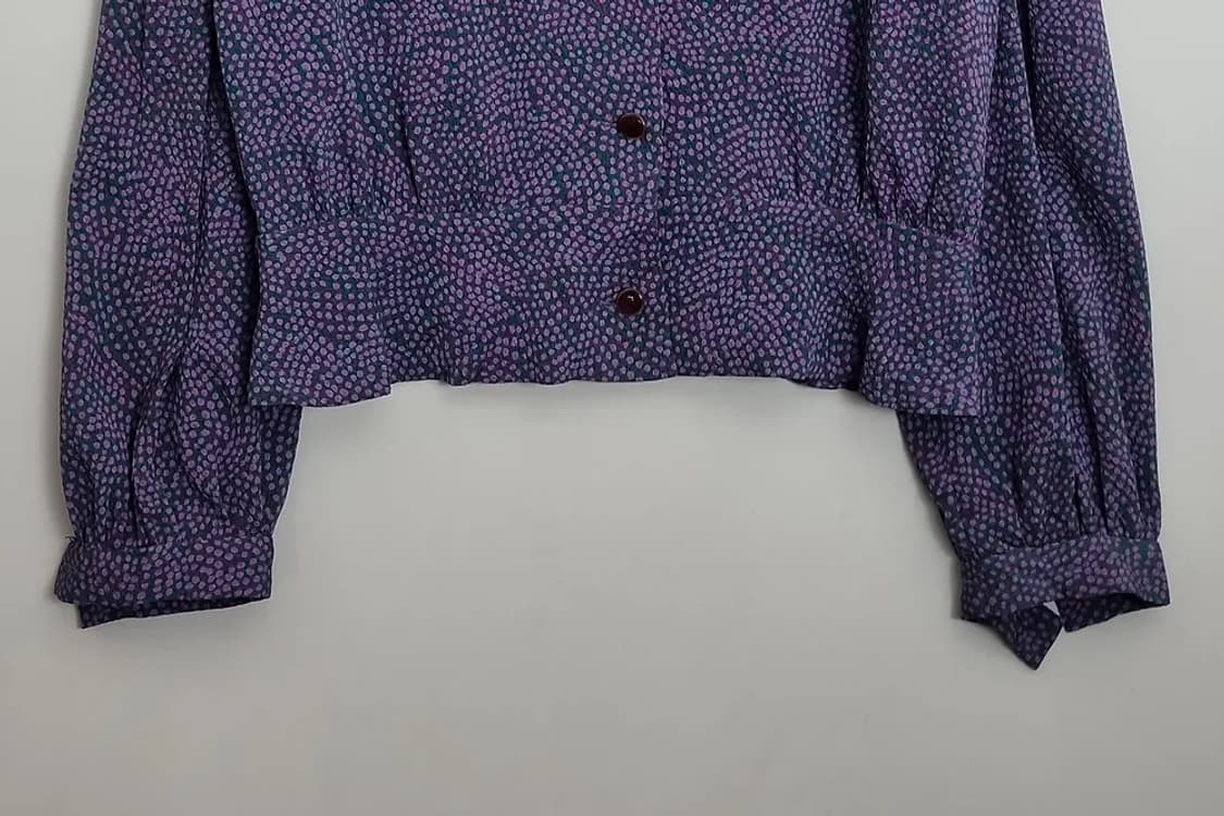 LE CHIC 퍼플 레트로 블라우스  상품이미지4