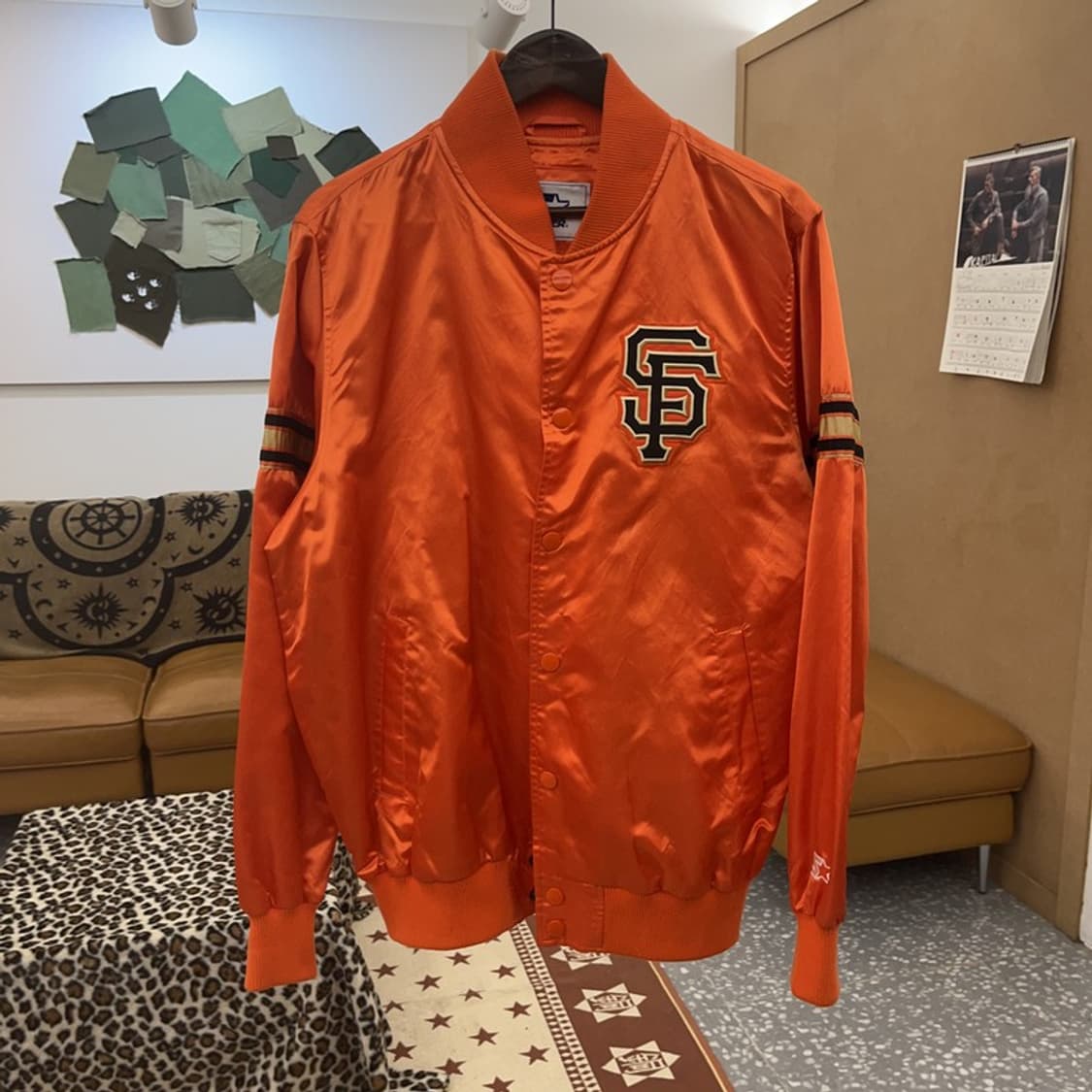 스타터 샌프란시스코 자이언츠 레트로 오렌지 바시티 자켓 M C08859 상품이미지3