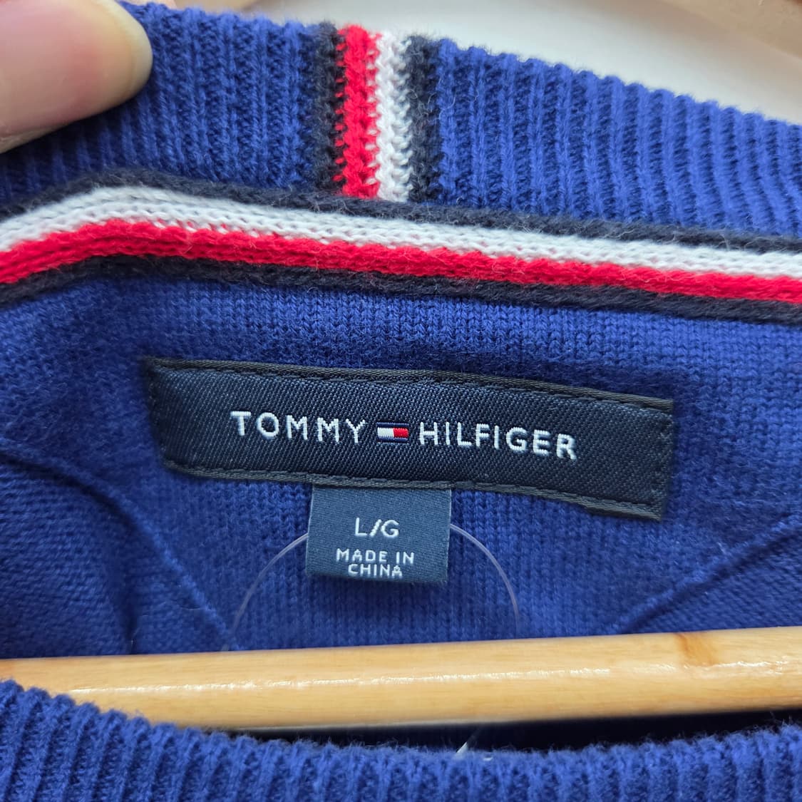 타미힐피거 네이비 니트 남성 L 상품이미지4