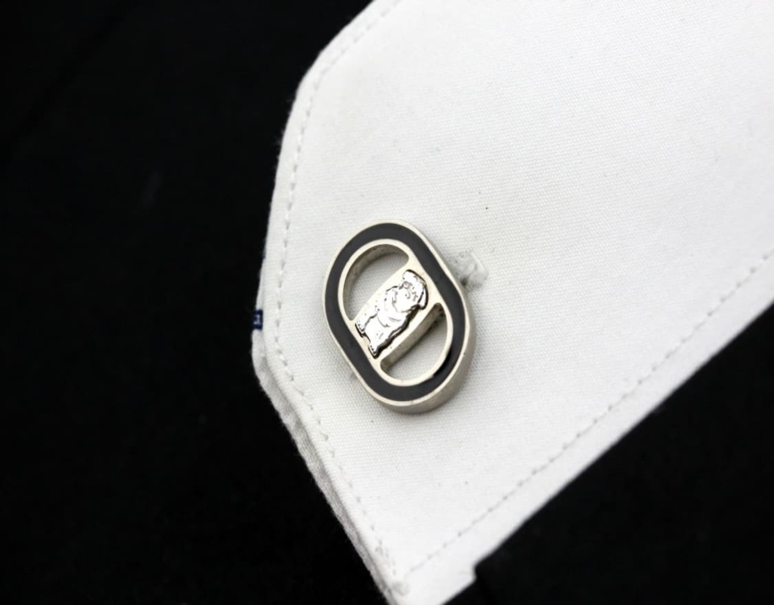 올리버 발렌티노 5.8cm A등급 퍼그 한정판 명품 넥타이핀 커프스 세트 상품이미지10