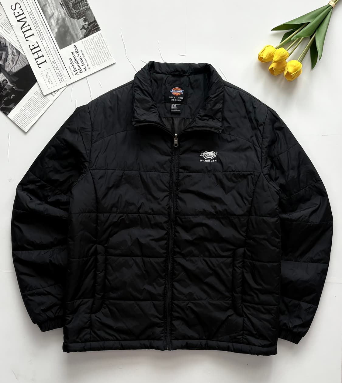 Dickies 디키즈 블랙 퀄팅 경량 패딩  상품이미지2