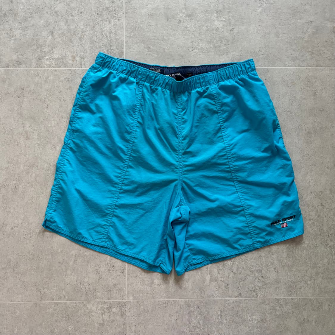 90s 폴로 스포츠 나일론 스윔쇼츠 XL(32-34) 상품이미지1