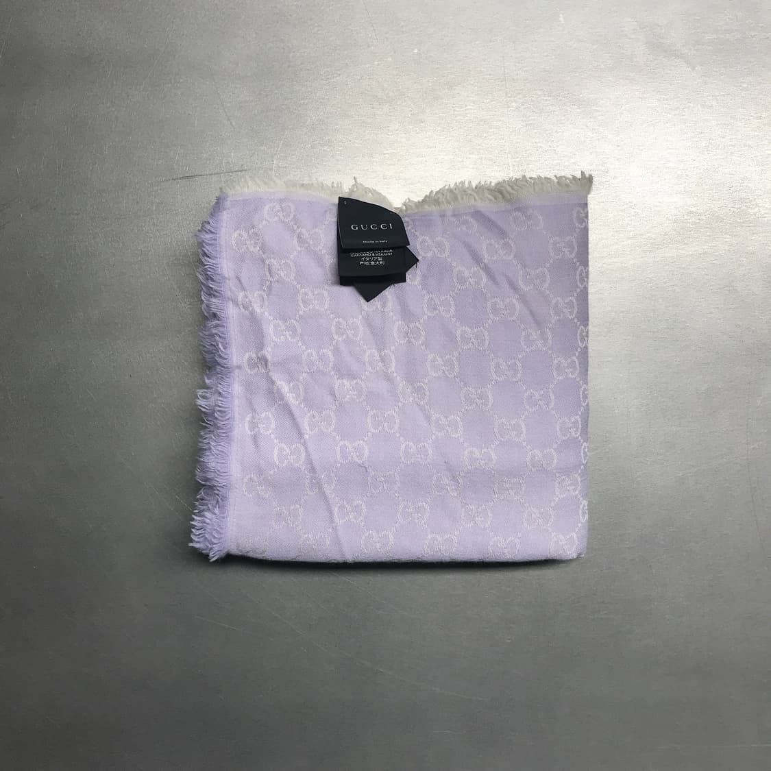 구찌 실크 혼방 스카프 퍼플 상품이미지2