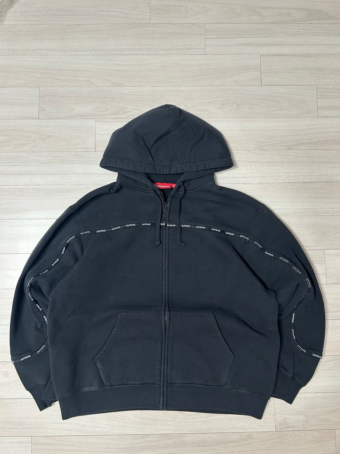 (M) 슈프림 파이핑 후드집업-25fw 상품이미지1