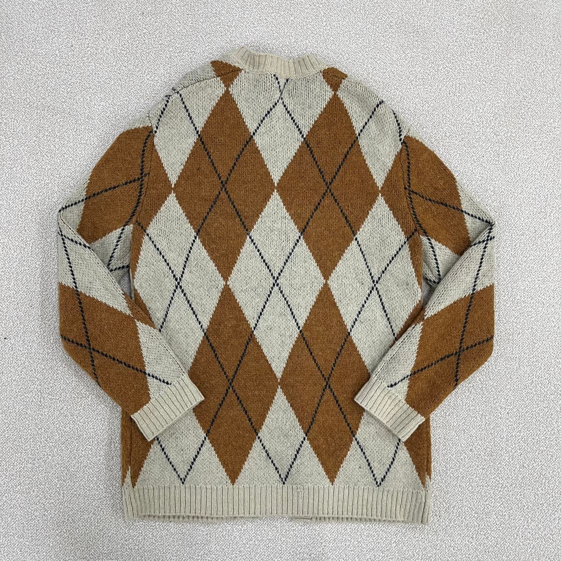 S 자라 아가일 니트 가디건 0219M 상품이미지4