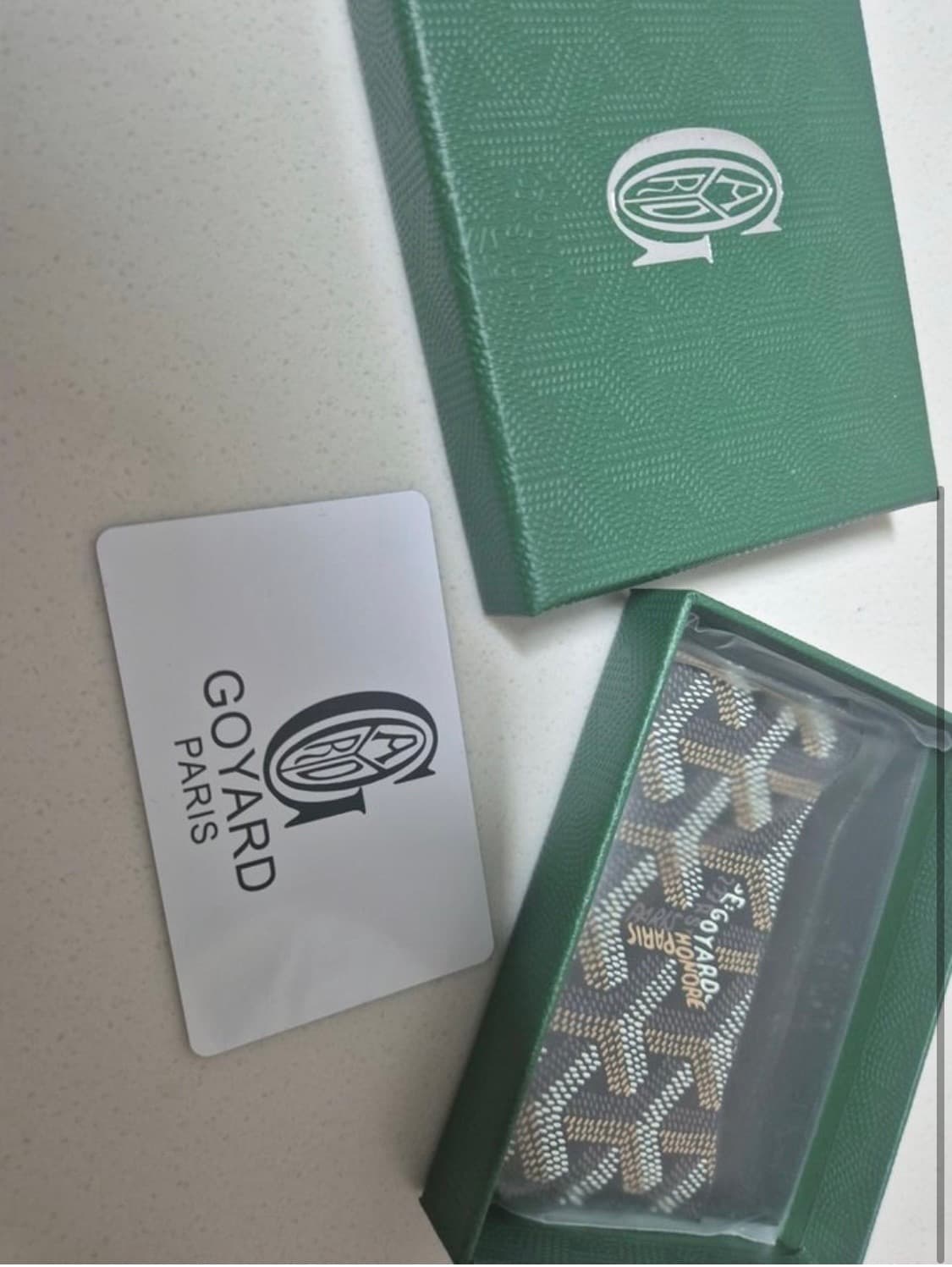 고야드 카드지갑 블랙 새상품 상품이미지3