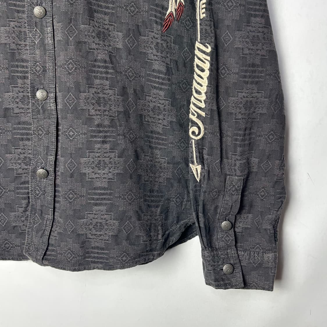 [Indian Motorcycle] 인디안 모터사이클 자수 워크 셔츠 상품이미지4