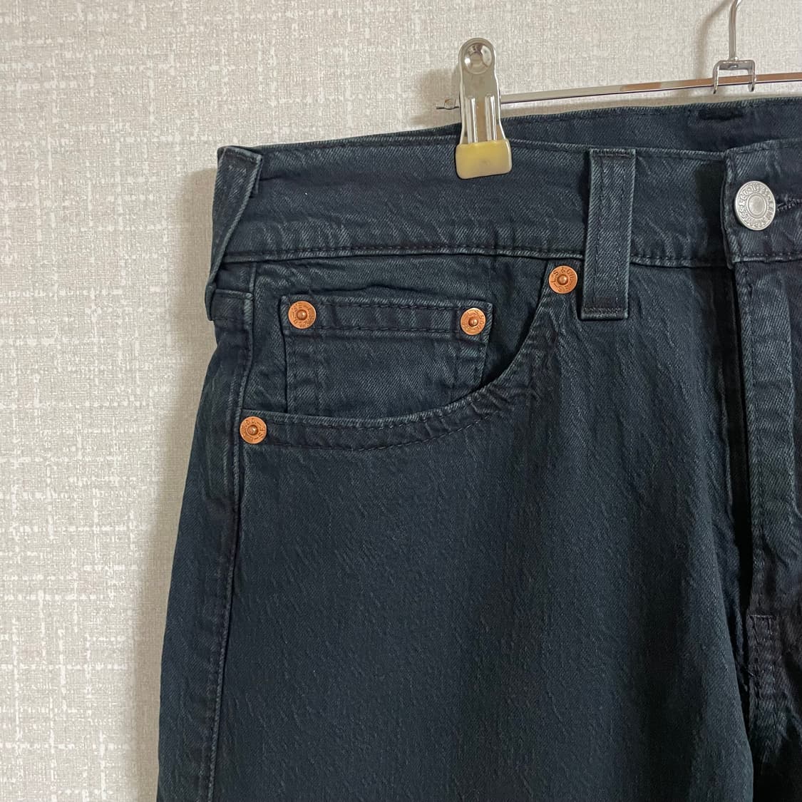 리바이스 505 빅E 블랙 데님 팬츠 / W32,L32 상품이미지2