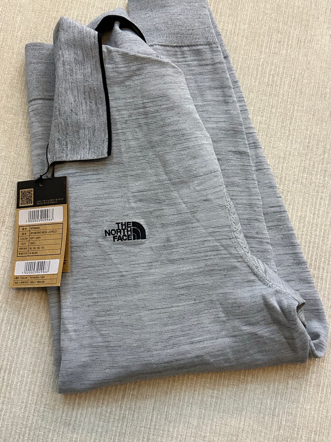 새상품) 노스페이스 메리노울 긴팔 폴로티 상품이미지8