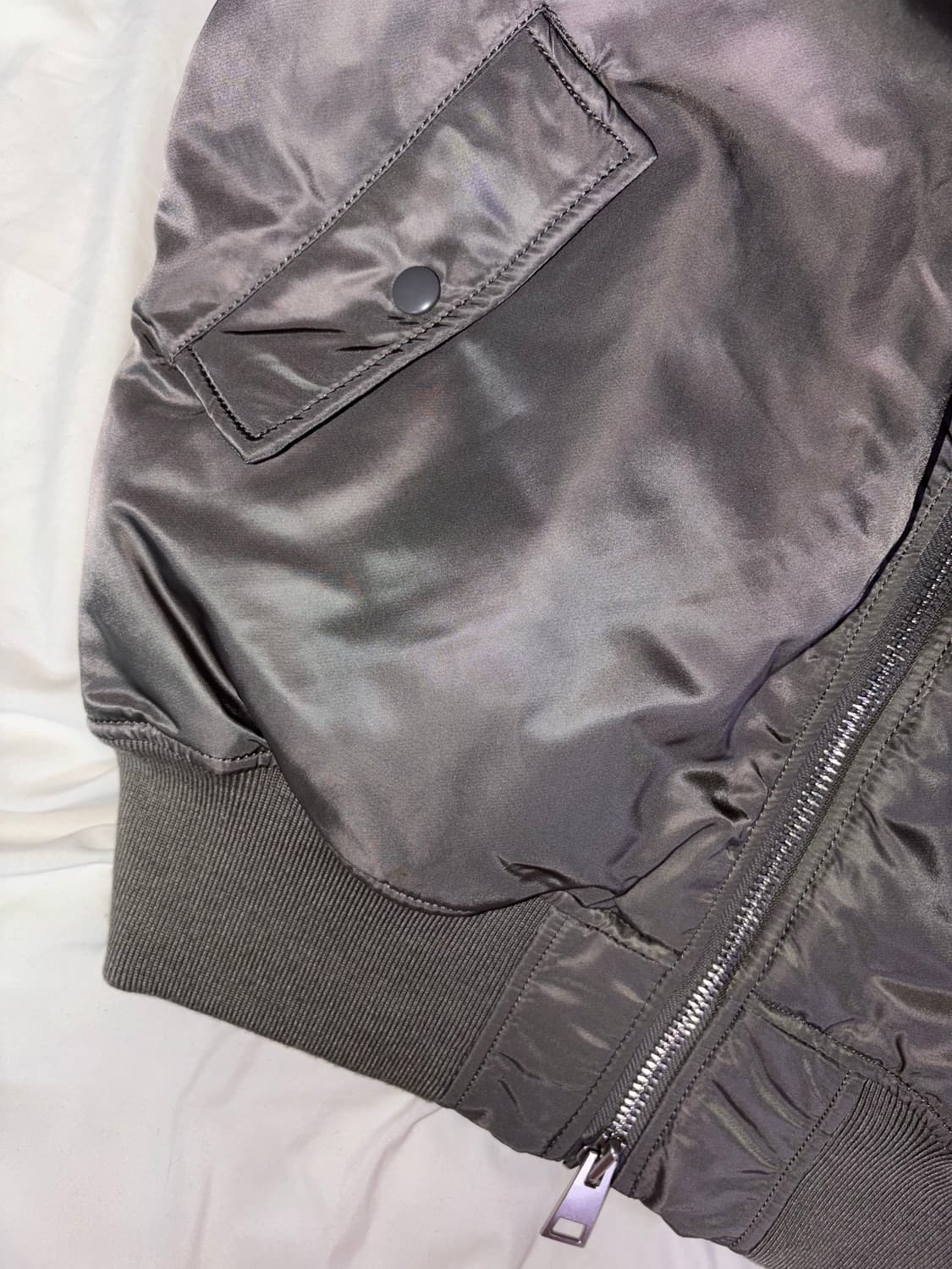 그레이 셔링 항점 항공점퍼  펑크 갸루 핀터레스트 상품이미지6