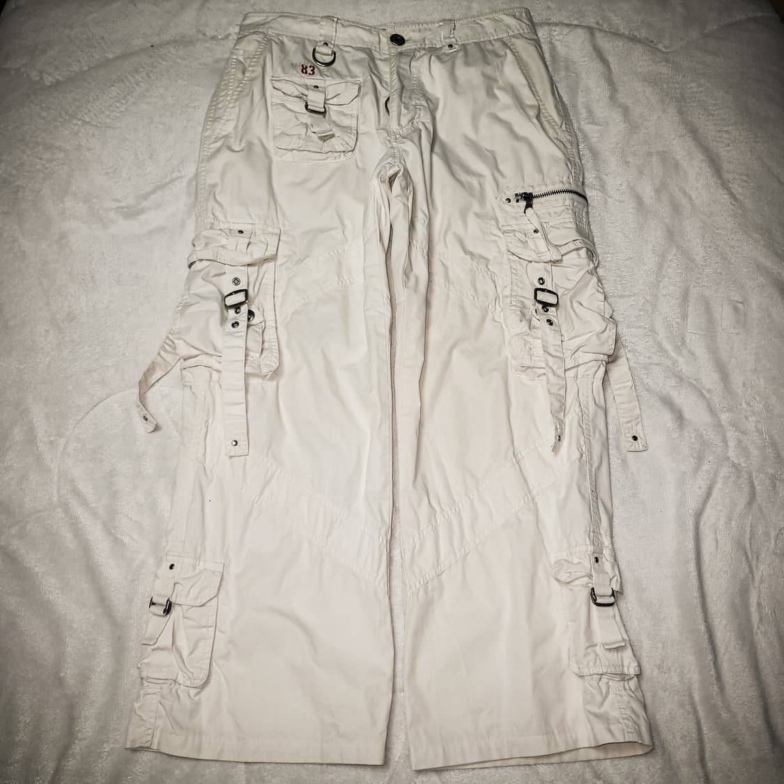 00s TBJ JEANS White Cargo Pants 상품이미지2