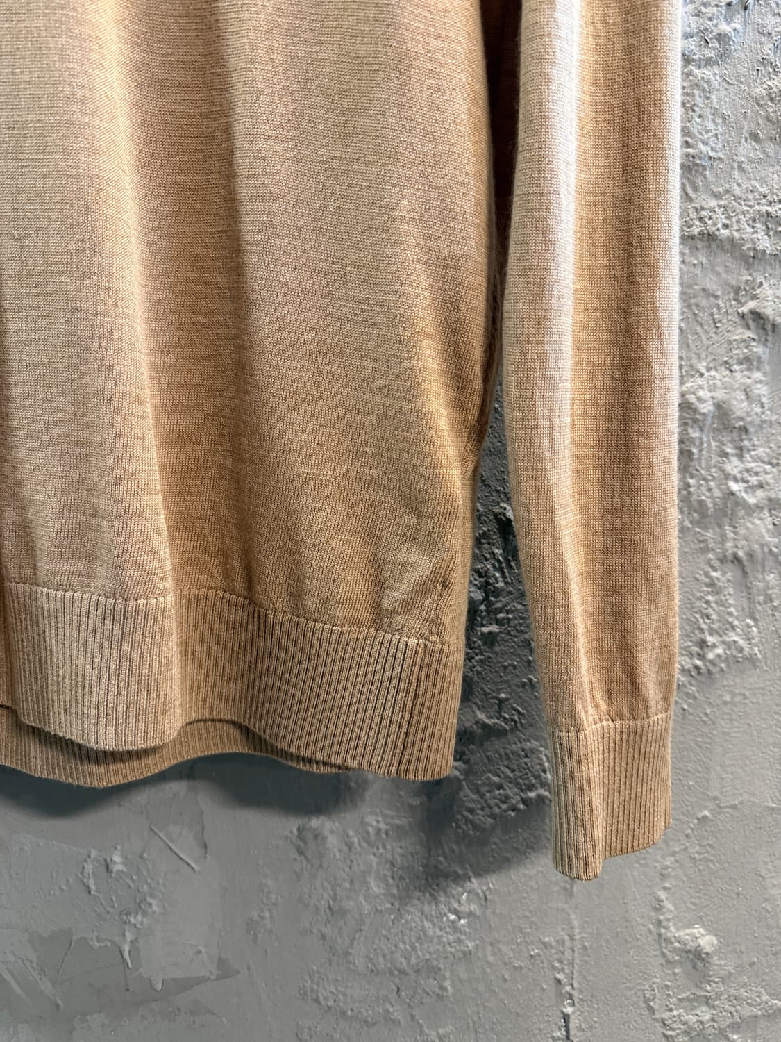 브룩스 브라더스 울 니트 폴로 셔츠 베이지 S 상품이미지2