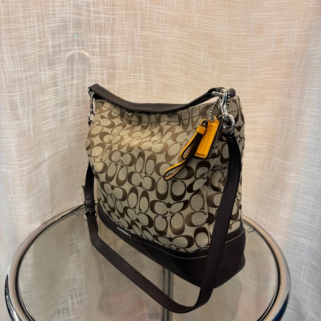 정품 코치 패브릭 숄더겸 토트백    상품이미지4