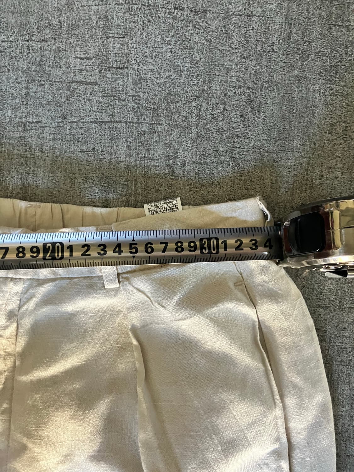 일본빈티지 Gu 올드스쿨아메카지 린넨썸머 버뮤다 통9부팬츠 상품이미지2