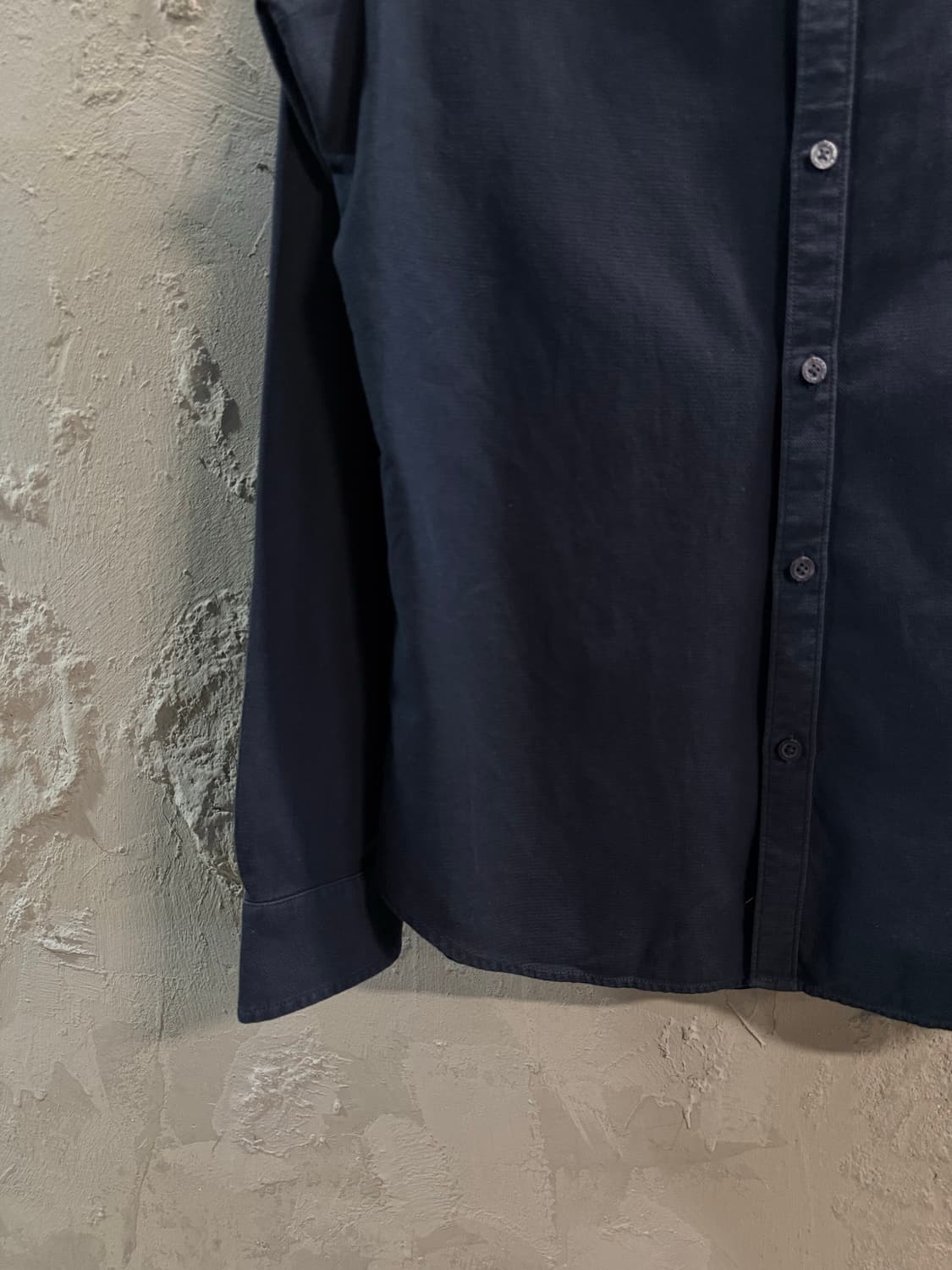 M 알마니익스체인지 ARMANI 슬림핏 베이직 셔츠 네이비 상품이미지2