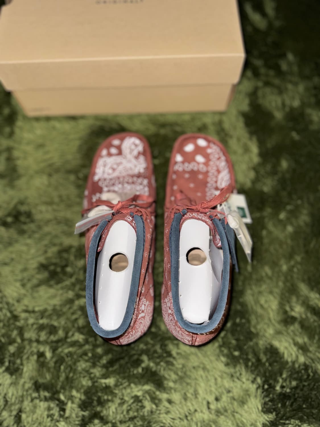 [270] Clarks 클락스 왈라비 부츠 브릭스 페이즐리 레드 상품이미지3