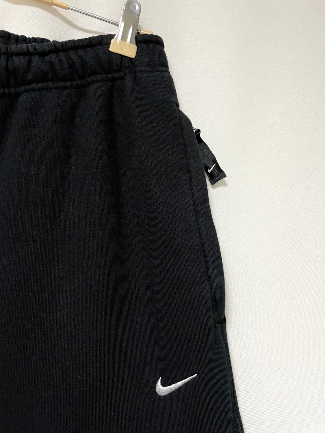 나이키 남녀공용 와이드핏 솔로 스우시 코튼 트레이닝팬츠 S _ 블랙 상품이미지3