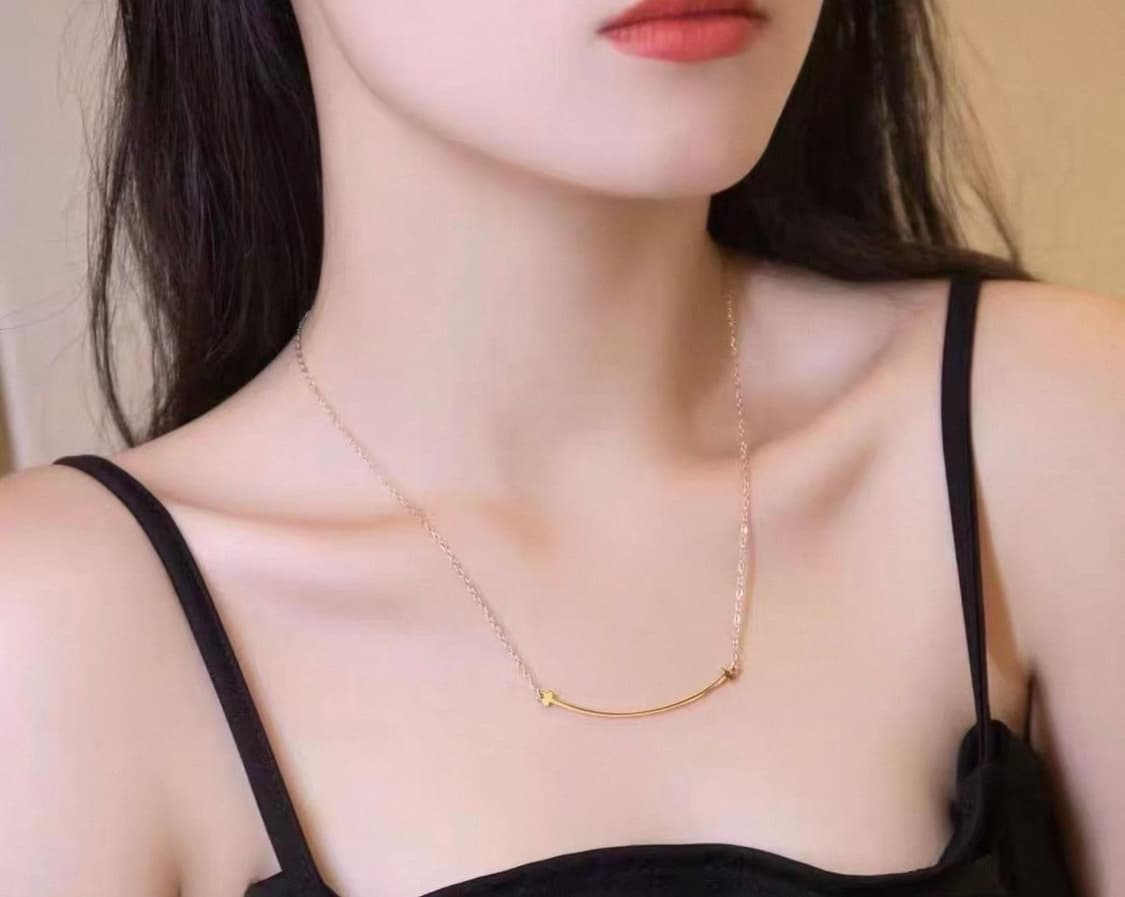 티파니앤코 스마일 팬던트 목걸이 골드 상품이미지2