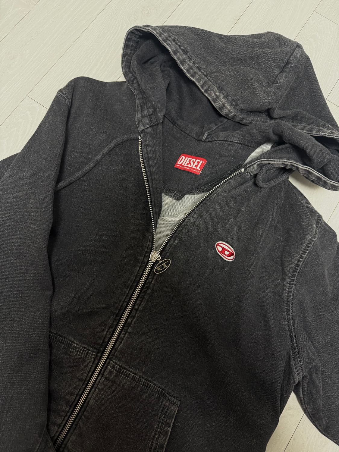 디젤 데님 후드집업 M 상품이미지2